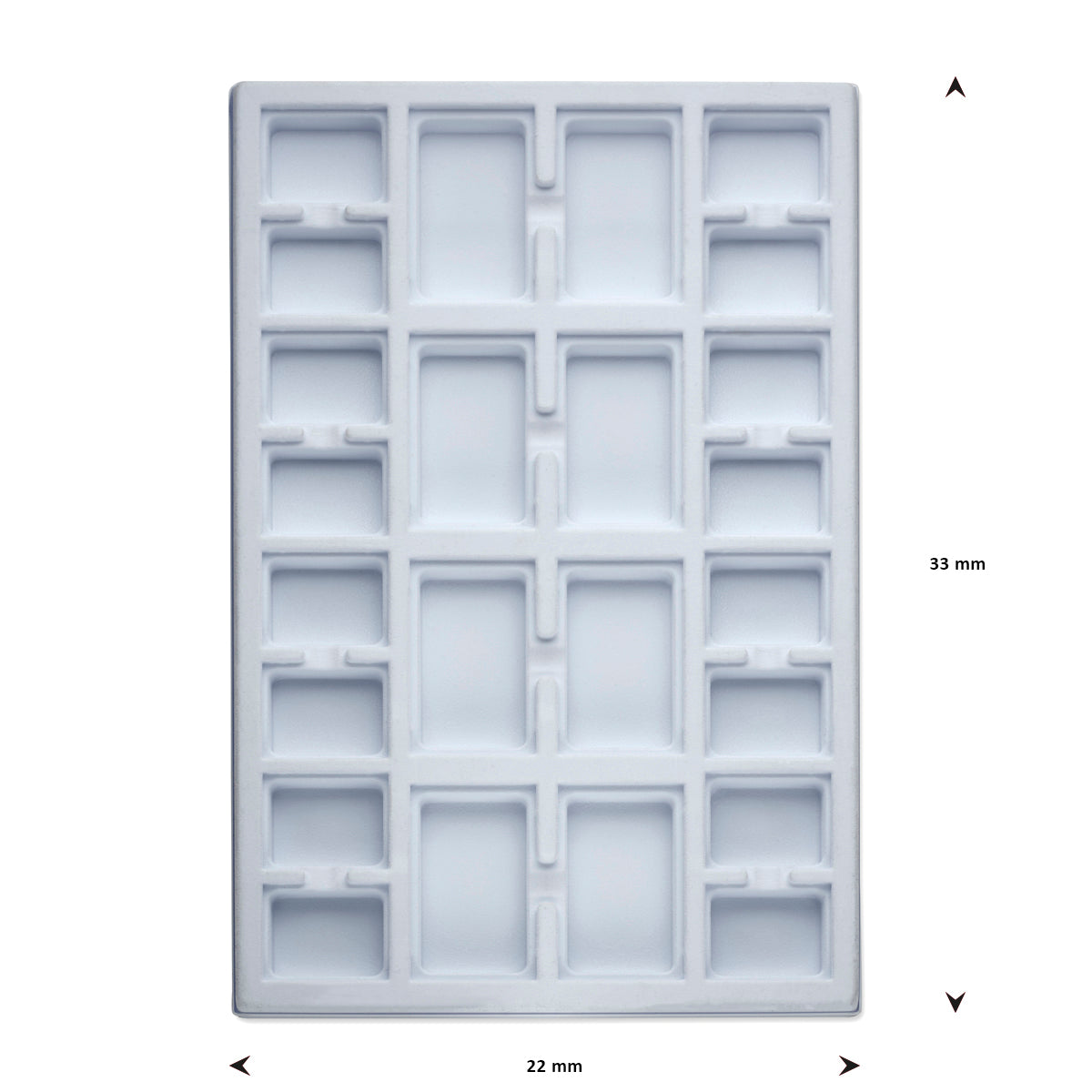 opmaaktray carrousel 330 x 220 mm wit pos materialen