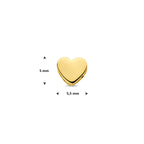 9 Karat Anhänger Herz 5 mm 9 Karat Gelbgold