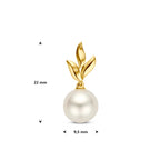 hanger parel 22 mm 14K geelgoud