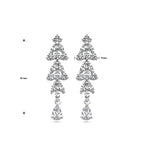 oorhangers zirkonia zilver gerhodineerd