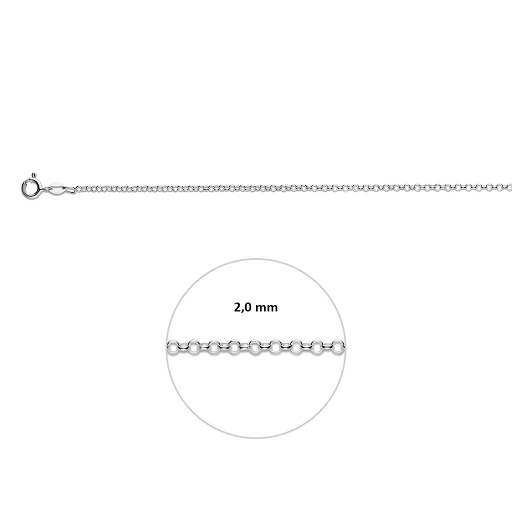Jasseron 2,0 mm silberweiß