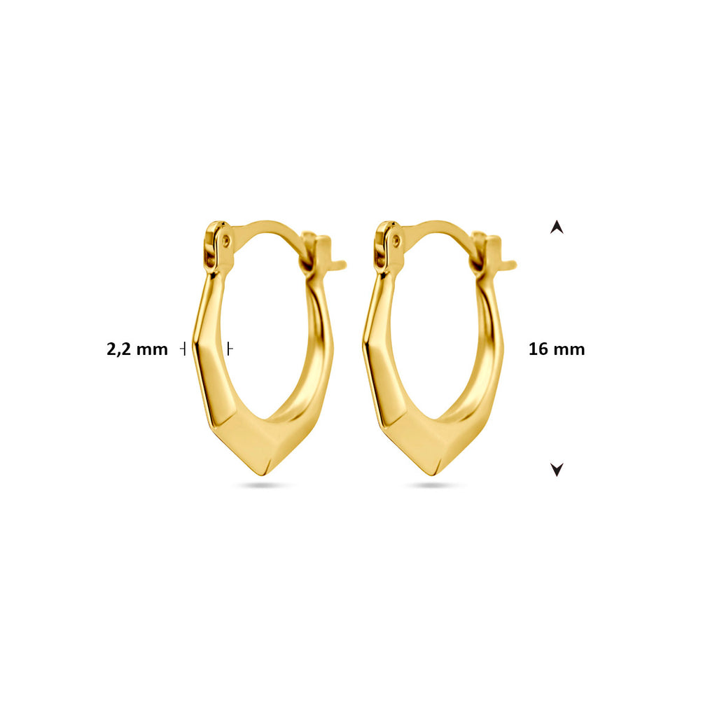 Ohrringe Lapide 16 mm 14K Gelbgold