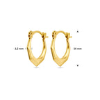 Ohrringe Lapide 16 mm 14K Gelbgold