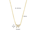 9 Karat Halskette Schleife 41 - 43 - 45 cm 9K gelb