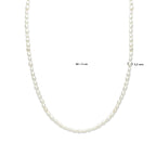Halskette Perlen 3,2 mm 40 + 5 cm 14K Gelbgold