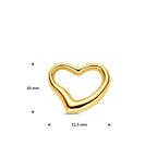 hanger hart 10 mm 14K geelgoud