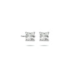 oorknoppen zirkonia zilver wit