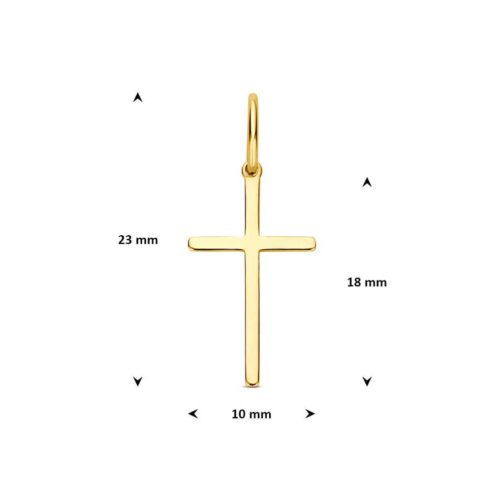 9k hanger kruis 18 mm 9K geel