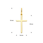 9k hanger kruis 18 mm 9K geel