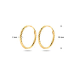 Ohrringe aus 14-karätigem Gelbgold mit Diamanten