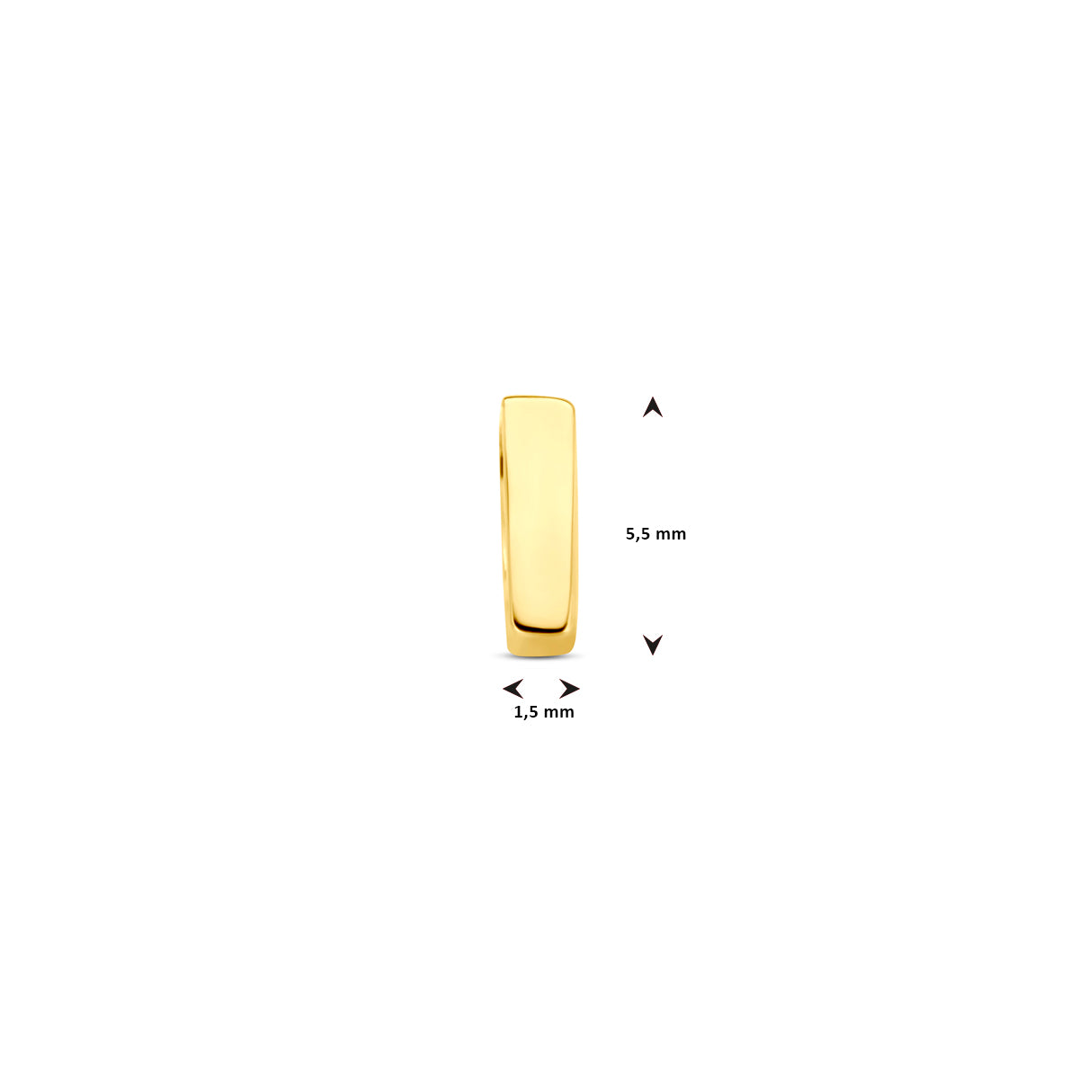 Anhänger Buchstabe 14K Gelbgold