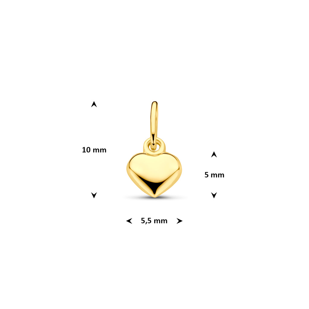 Anhänger Herz 14K Gelbgold
