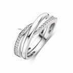 Ring Zirkonia Silber rhodiniert