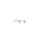 Ohrstecker Diamant 0,04 ct (2x 0,02 ct) h p1 14K Gelbgold