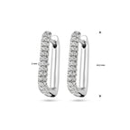 klapoorringen zirkonia zilver gerhodineerd