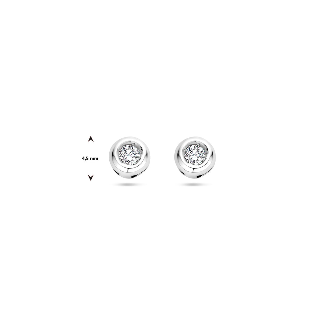 Ohrstecker Diamant 0,10 ct (2x 0,05 ct) h si 14K Weißgold