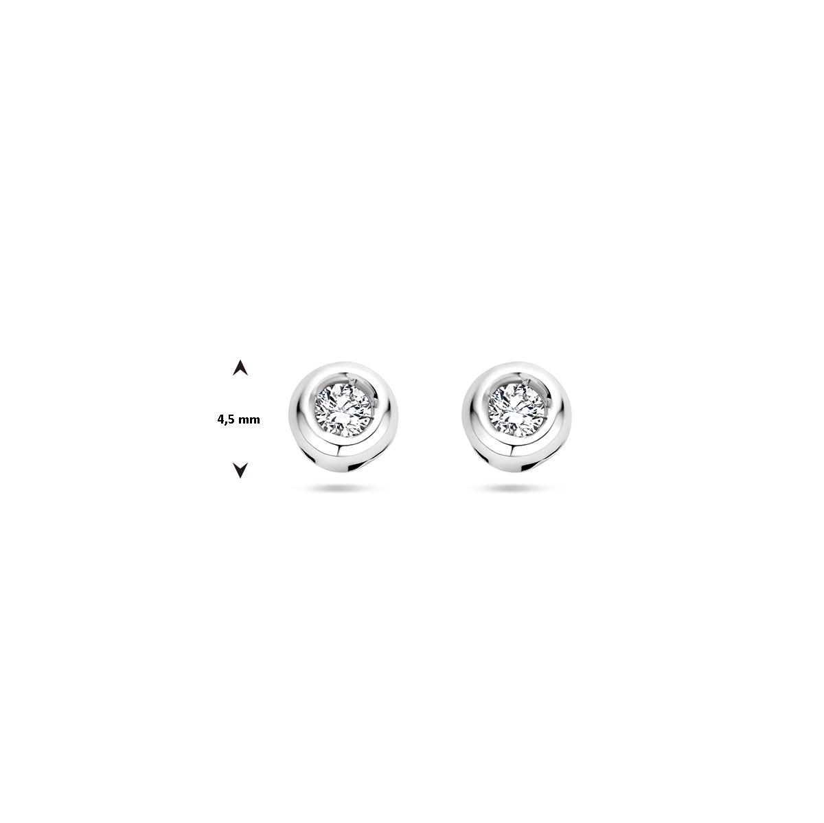 Ohrstecker Diamant 0,10 ct (2x 0,05 ct) h si 14K Weißgold