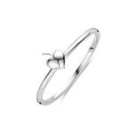 Ring Herz Silber rhodiniert