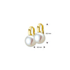 oorhangers parel brisur haak 14K geelgoud