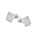 manchetknopen poli/mat 16 mm zilver gerhodineerd