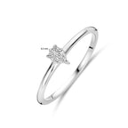 Ring Zirkonia Silber rhodiniert