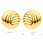 Ohrstecker 35 mm 1 Mikron vergoldet (gelb)