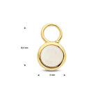 Ohrring-Anhänger Mondstein pro Stück 14K Gelbgold