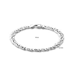 Armband 6,5 mm Silber weiß