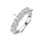 Ring Zirkonia Silber rhodiniert