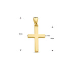 hanger kruis 14K geelgoud