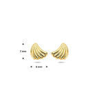 oorknoppen 7 mm 14K geelgoud