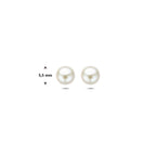 oorknoppen parel 14K geelgoud