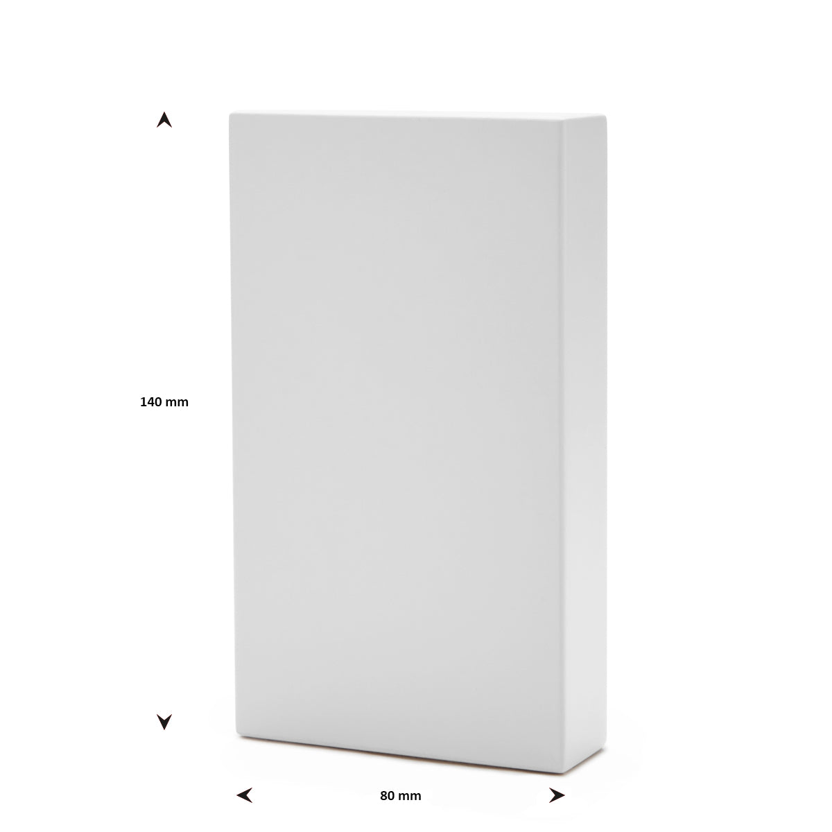 presentatie blok wit 140 x 80 x 25 mm pos materialen