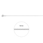 collier anker plat 0,8 mm 41 - 43 - 45 cm 14K witgoud