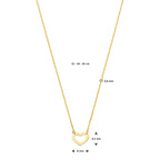 Halskette Herz 41 - 43 - 45 cm 14K Gelbgold