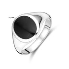 Ring Onyx Silber rhodiniert