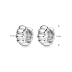 klapoorringen 11,5 mm zilver gerhodineerd
