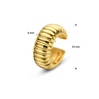 ear cuff 14 mm 1 micron zilver verguld (geel)