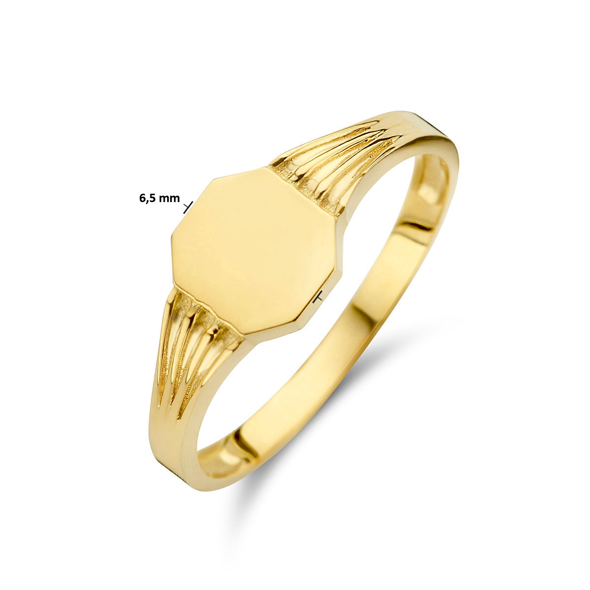 Gravurring 14K Gelbgold