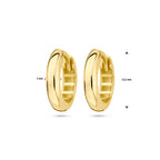 9k Klappcreolen 12,5 mm halbrunde Röhre 9K gelb
