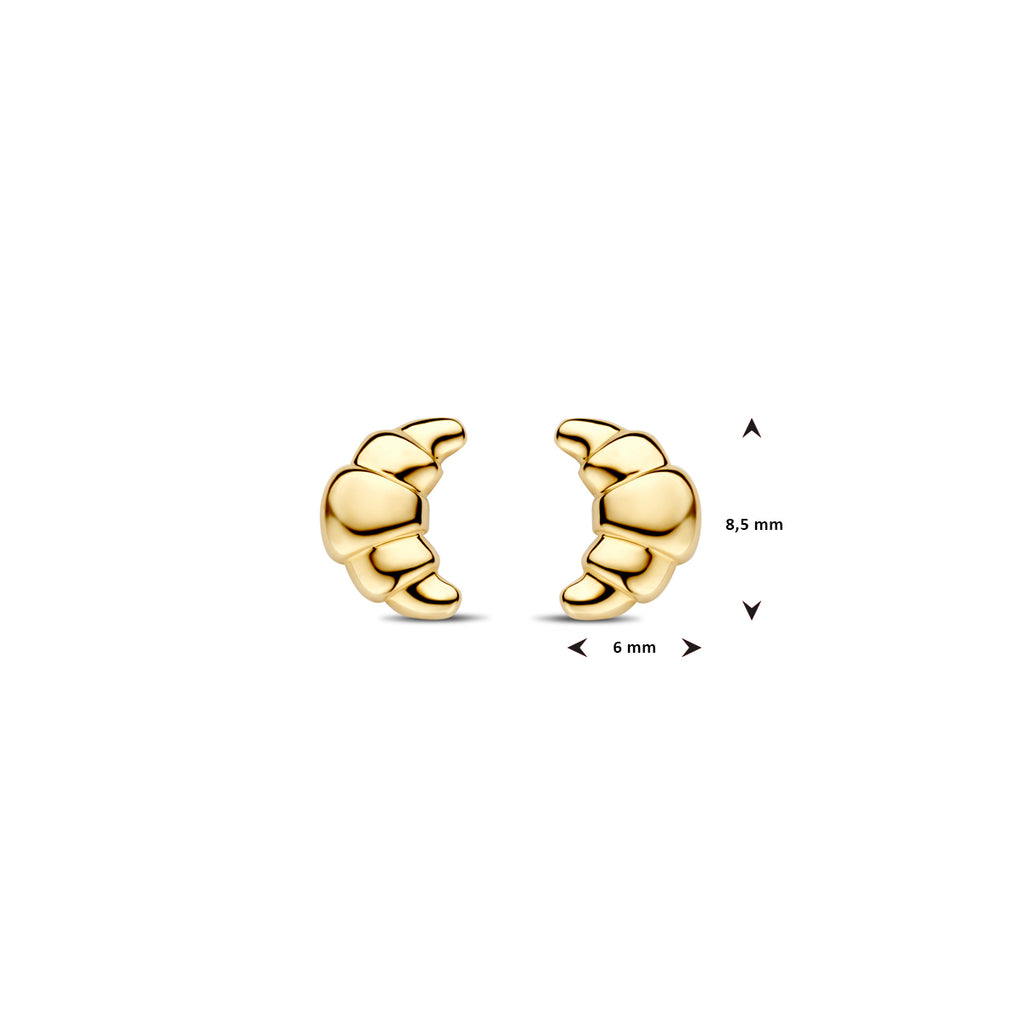 Ohrstecker Croissant 8,5 mm 14K Gelbgold