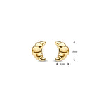 Ohrstecker Croissant 8,5 mm 14K Gelbgold