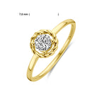 Ring Zirkonia 14K Gelbgold