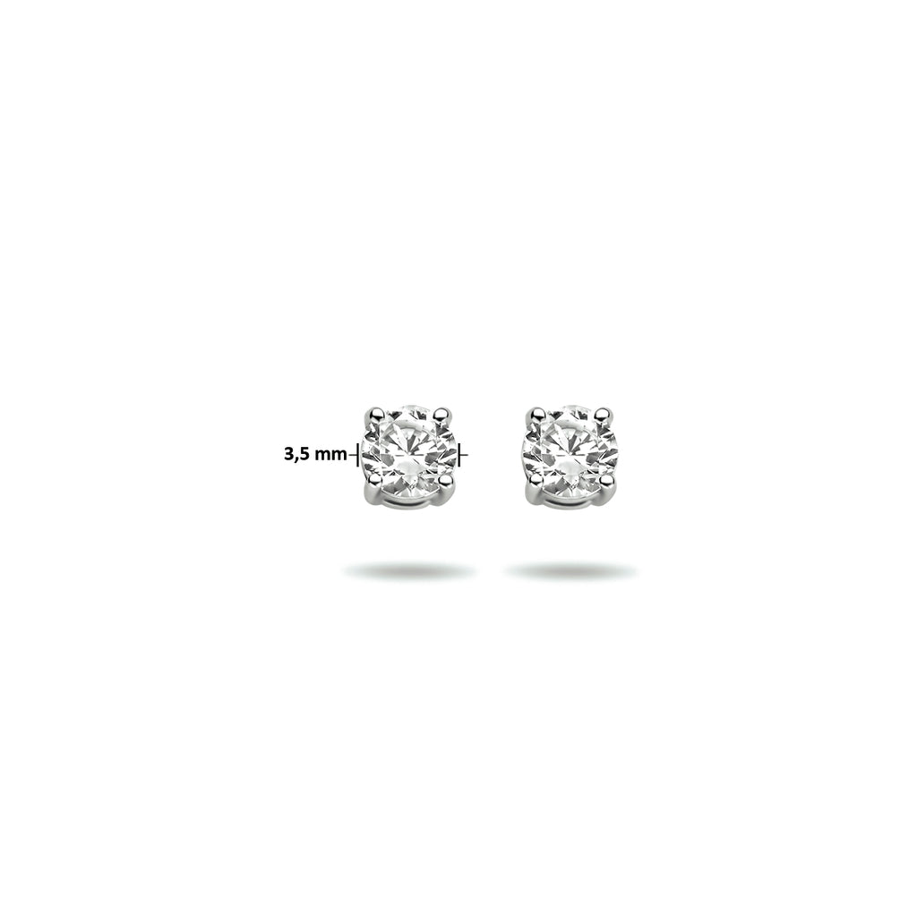Ohrstecker Zirkonia 14K Weißgold