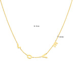 Halskette Love 42 - 45 cm 14K Gelbgold