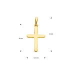 hanger kruis 14K geelgoud