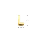 Anhänger Buchstabe 14K Gelbgold