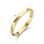 ring gediamanteerd 14K geelgoud