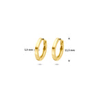 9k Klappcreolen 11,5 mm 9K Gelb