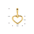 9k hanger hart 12 mm 9K geel